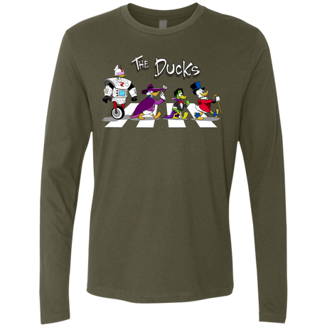 T-Shirts Military Green / Small The Ducks Men's Premium Long Sleeve