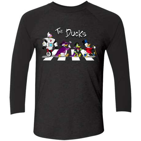 T-Shirts Vintage Black/Vintage Black / X-Small The Ducks Men's Triblend 3/4 Sleeve
