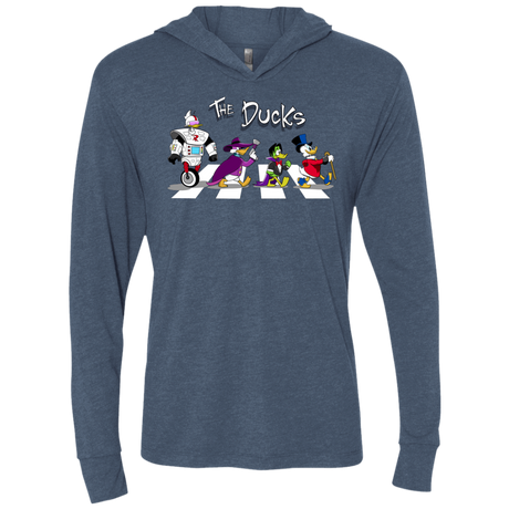 T-Shirts Indigo / X-Small The Ducks Triblend Long Sleeve Hoodie Tee