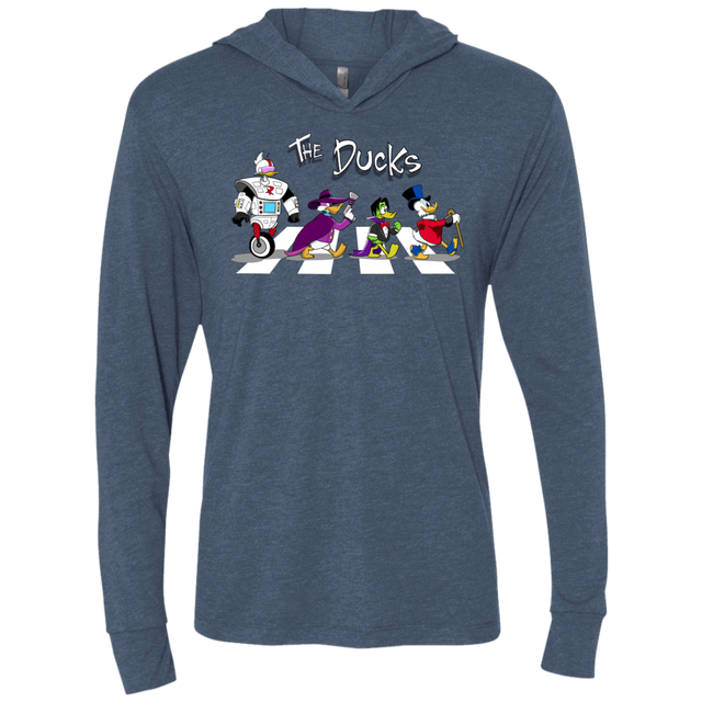 T-Shirts Indigo / X-Small The Ducks Triblend Long Sleeve Hoodie Tee