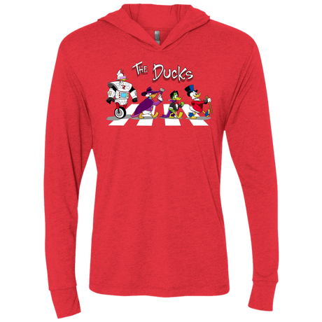 T-Shirts Vintage Red / X-Small The Ducks Triblend Long Sleeve Hoodie Tee