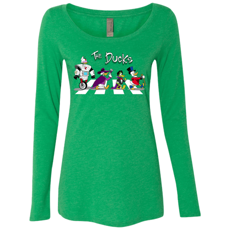 T-Shirts Envy / Small The Ducks Women's Triblend Long Sleeve Shirt