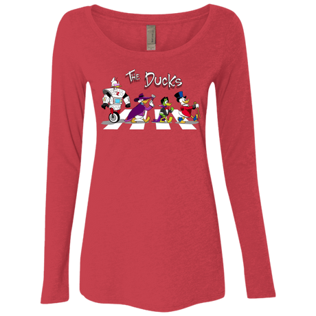 T-Shirts Vintage Red / Small The Ducks Women's Triblend Long Sleeve Shirt