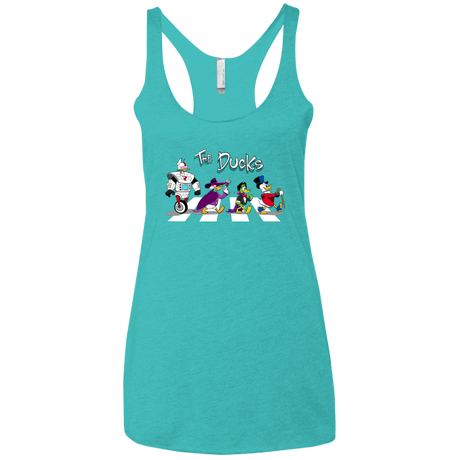 T-Shirts Tahiti Blue / X-Small The Ducks Women's Triblend Racerback Tank