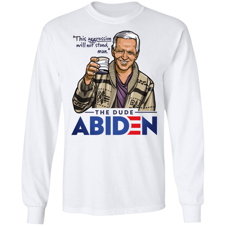 T-Shirts White / S The Dude Abiden Men's Long Sleeve T-Shirt