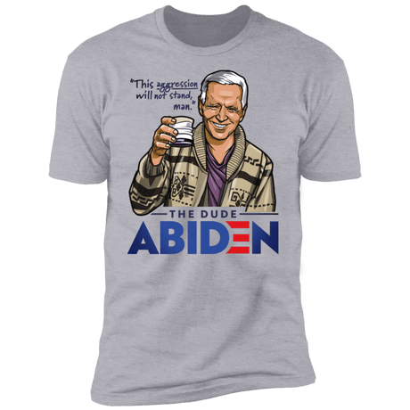 T-Shirts Heather Grey / S The Dude Abiden Men's Premium T-Shirt