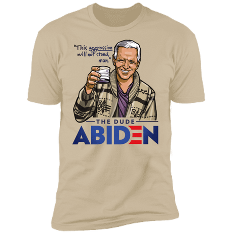 T-Shirts Sand / S The Dude Abiden Men's Premium T-Shirt