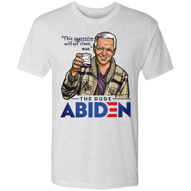 T-Shirts Heather White / S The Dude Abiden Men's Triblend T-Shirt