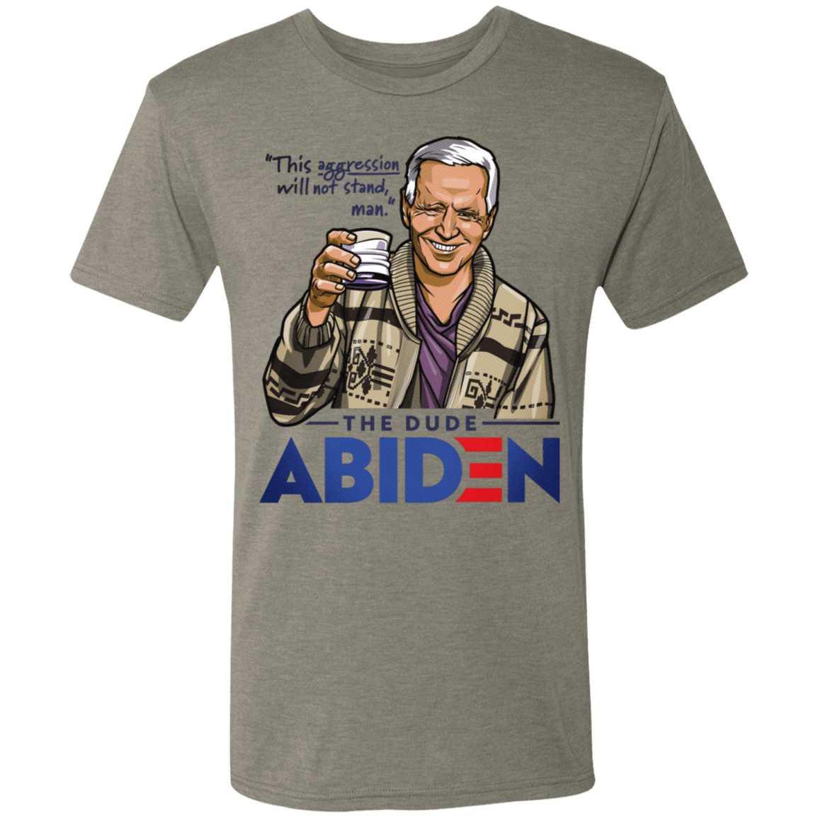 T-Shirts Venetian Grey / S The Dude Abiden Men's Triblend T-Shirt