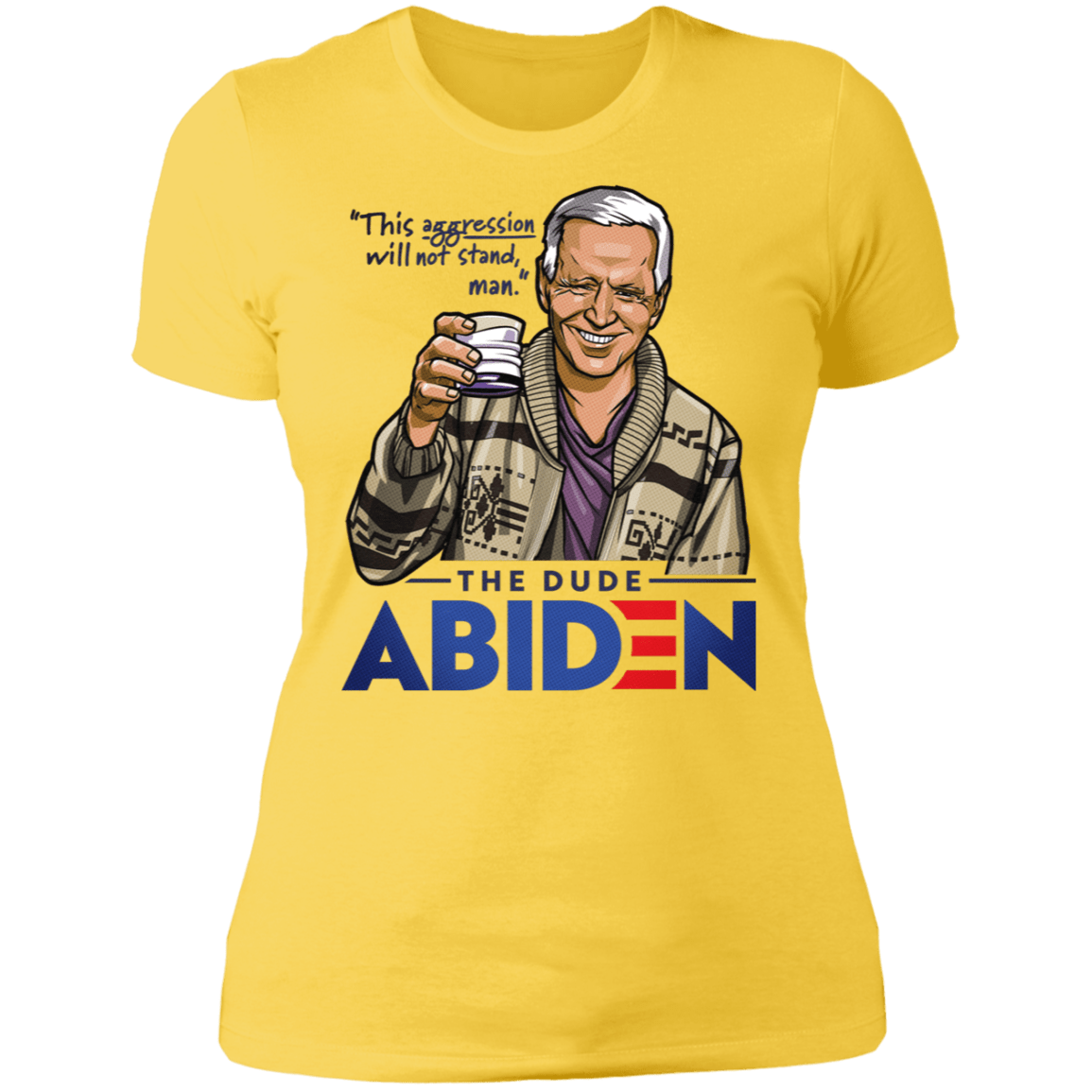 T-Shirts Vibrant Yellow / X-Small The Dude Abiden Women's Premium T-Shirt