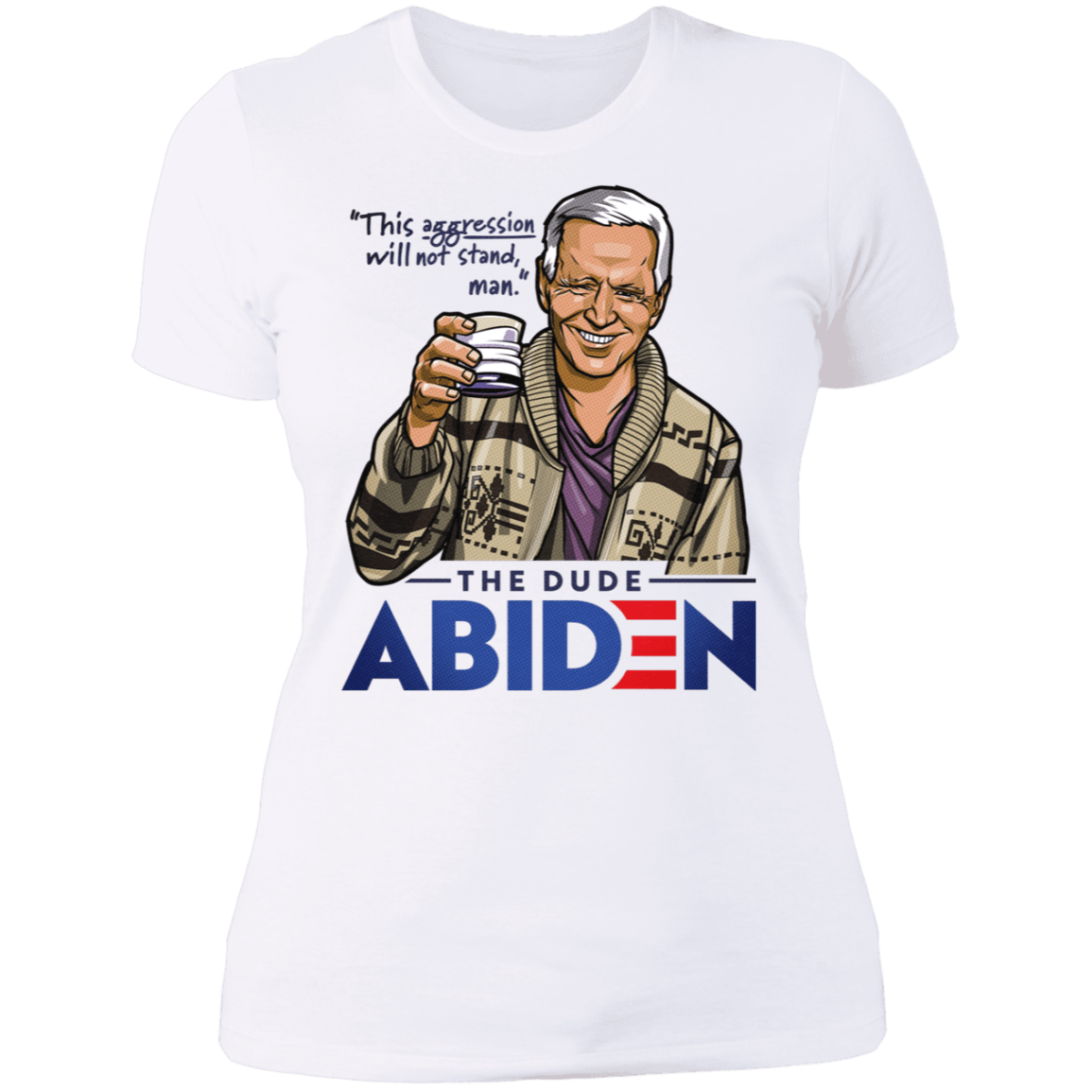 T-Shirts White / X-Small The Dude Abiden Women's Premium T-Shirt