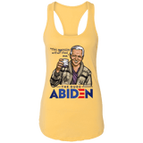 T-Shirts Banana Cream / X-Small The Dude Abiden Women's Triblend Racerback Tank