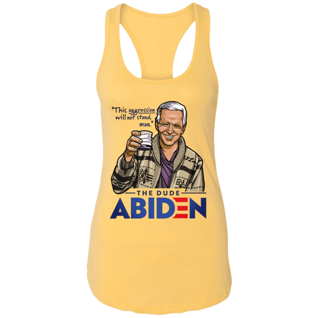 T-Shirts Banana Cream / X-Small The Dude Abiden Women's Triblend Racerback Tank