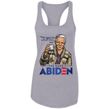 T-Shirts Heather Grey / X-Small The Dude Abiden Women's Triblend Racerback Tank