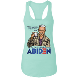T-Shirts Mint / X-Small The Dude Abiden Women's Triblend Racerback Tank