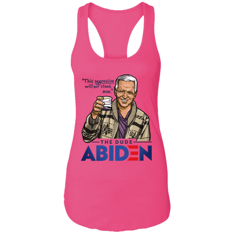 T-Shirts Raspberry / X-Small The Dude Abiden Women's Triblend Racerback Tank