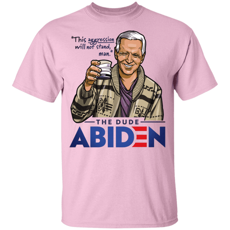 T-Shirts Light Pink / YXS The Dude Abiden Youth T-Shirt