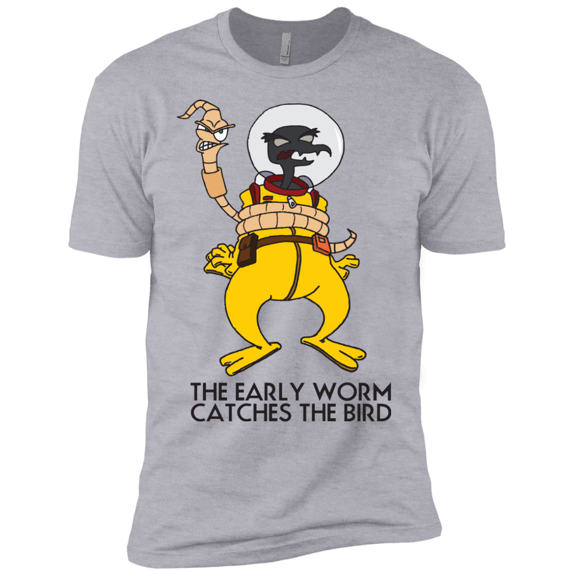 T-Shirts Heather Grey / YXS The Early Worm Catches The Bird Boys Premium T-Shirt