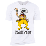 T-Shirts White / YXS The Early Worm Catches The Bird Boys Premium T-Shirt