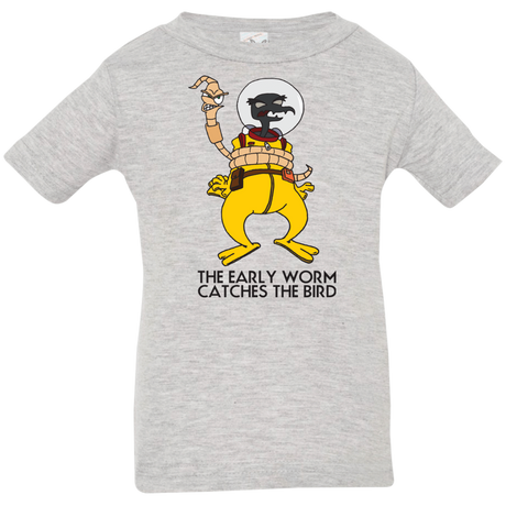 T-Shirts Heather / 6 Months The Early Worm Catches The Bird Infant Premium T-Shirt