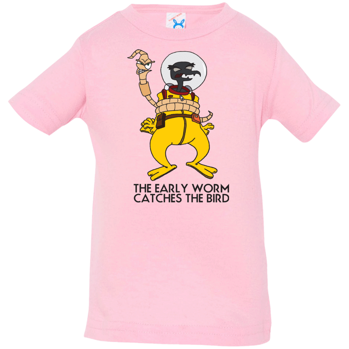 T-Shirts Pink / 6 Months The Early Worm Catches The Bird Infant Premium T-Shirt