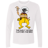 T-Shirts White / Small The Early Worm Catches The Bird Men's Premium Long Sleeve