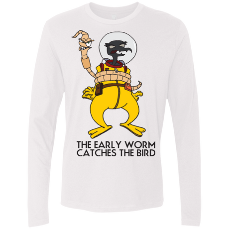T-Shirts White / Small The Early Worm Catches The Bird Men's Premium Long Sleeve