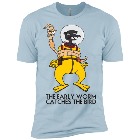 T-Shirts Light Blue / X-Small The Early Worm Catches The Bird Men's Premium T-Shirt