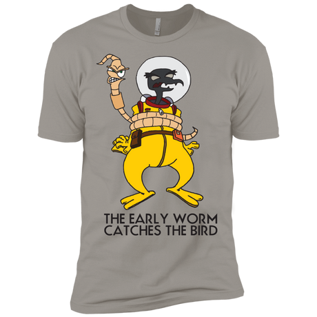 T-Shirts Light Grey / X-Small The Early Worm Catches The Bird Men's Premium T-Shirt