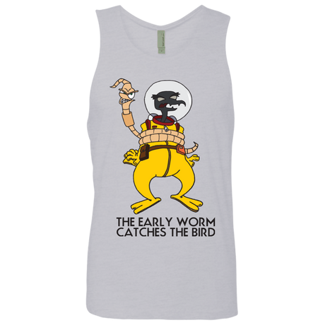 T-Shirts Heather Grey / Small The Early Worm Catches The Bird Men's Premium Tank Top