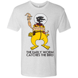 T-Shirts Heather White / Small The Early Worm Catches The Bird Men's Triblend T-Shirt