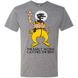 T-Shirts Premium Heather / Small The Early Worm Catches The Bird Men's Triblend T-Shirt