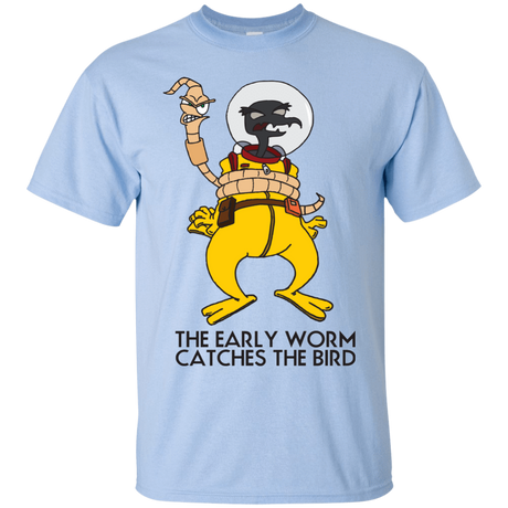 T-Shirts Light Blue / Small The Early Worm Catches The Bird T-Shirt