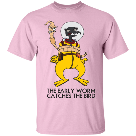 T-Shirts Light Pink / Small The Early Worm Catches The Bird T-Shirt