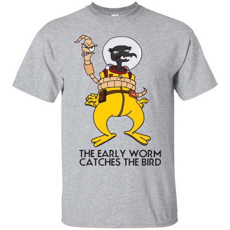 T-Shirts Sport Grey / Small The Early Worm Catches The Bird T-Shirt