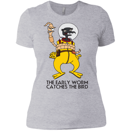 T-Shirts Heather Grey / X-Small The Early Worm Catches The Bird Women's Premium T-Shirt