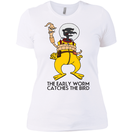 T-Shirts White / X-Small The Early Worm Catches The Bird Women's Premium T-Shirt