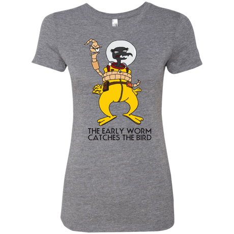 T-Shirts Premium Heather / Small The Early Worm Catches The Bird Women's Triblend T-Shirt