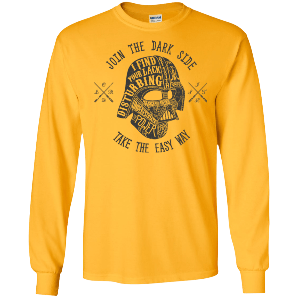 T-Shirts Gold / S The Easy Way Men's Long Sleeve T-Shirt