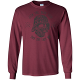 T-Shirts Maroon / S The Easy Way Men's Long Sleeve T-Shirt