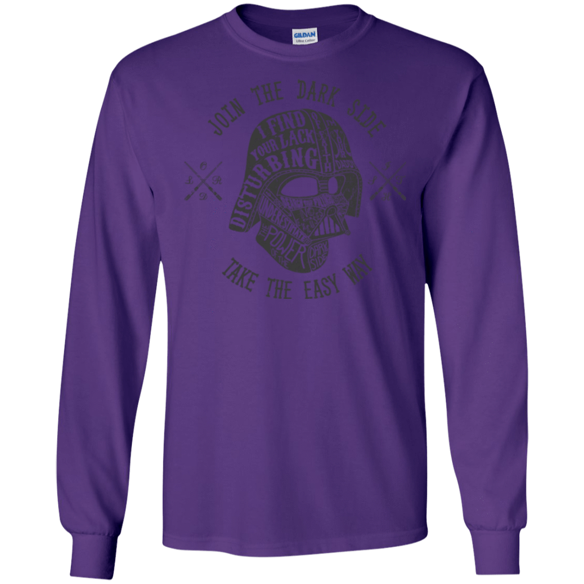 T-Shirts Purple / S The Easy Way Men's Long Sleeve T-Shirt