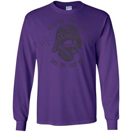T-Shirts Purple / S The Easy Way Men's Long Sleeve T-Shirt