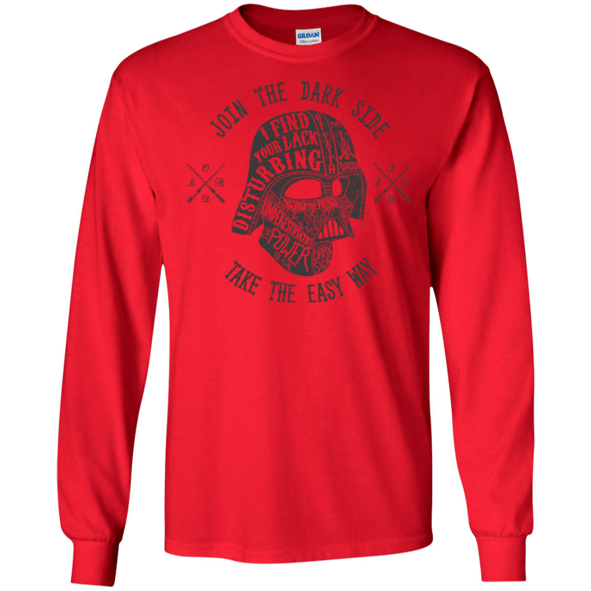 T-Shirts Red / S The Easy Way Men's Long Sleeve T-Shirt