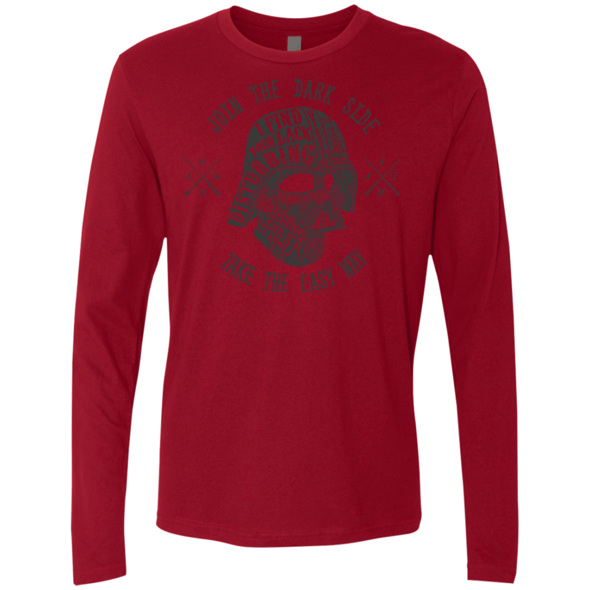 T-Shirts Cardinal / S The Easy Way Men's Premium Long Sleeve
