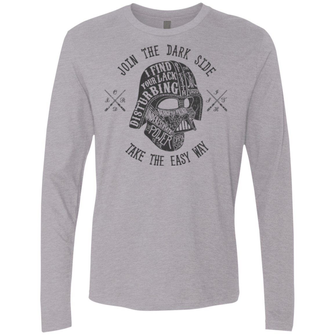 T-Shirts Heather Grey / S The Easy Way Men's Premium Long Sleeve