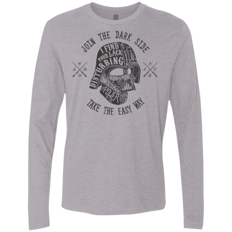 T-Shirts Heather Grey / S The Easy Way Men's Premium Long Sleeve