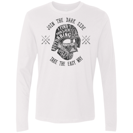 T-Shirts White / S The Easy Way Men's Premium Long Sleeve