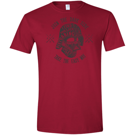 T-Shirts Cardinal Red / S The Easy Way Men's Semi-Fitted Softstyle