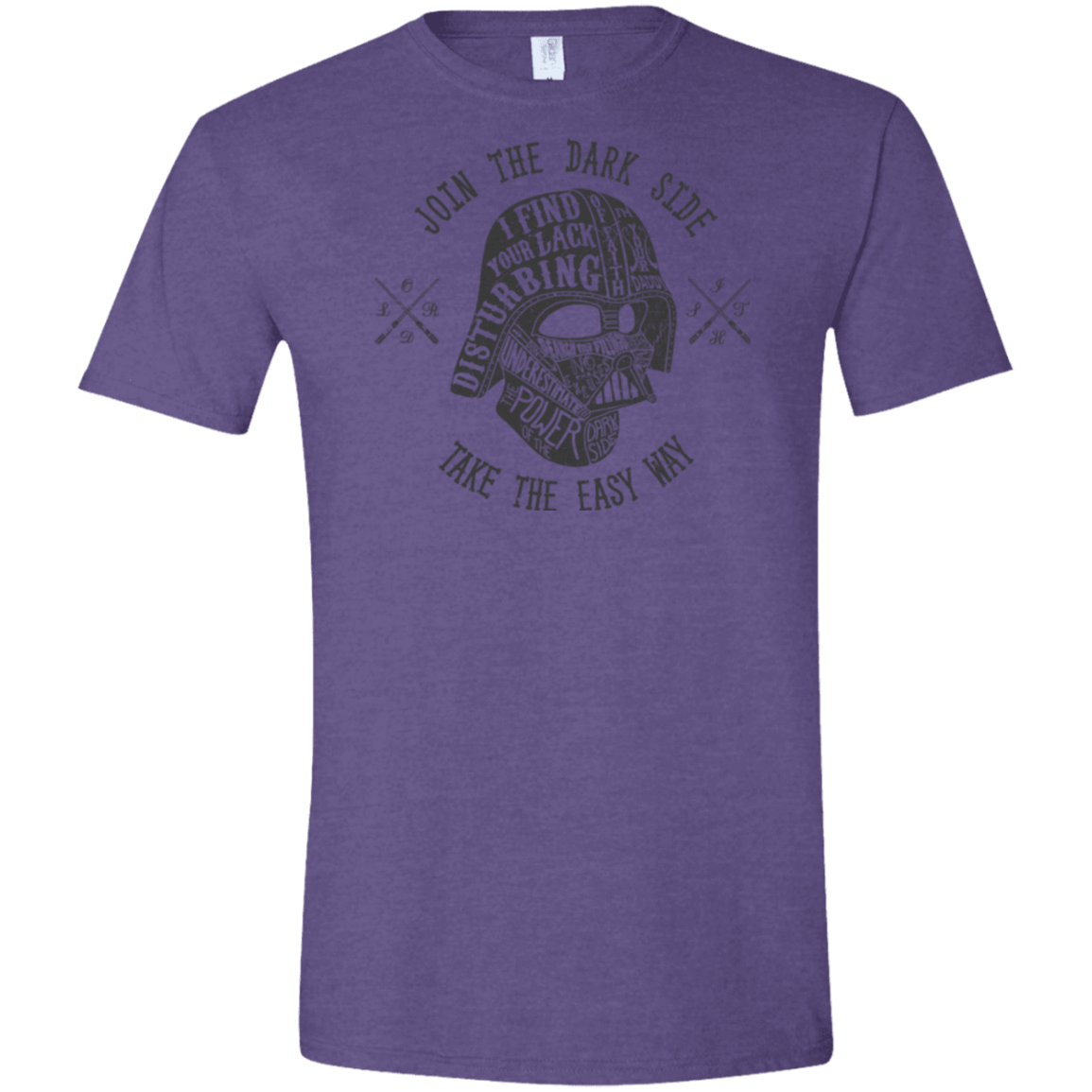 T-Shirts Heather Purple / S The Easy Way Men's Semi-Fitted Softstyle