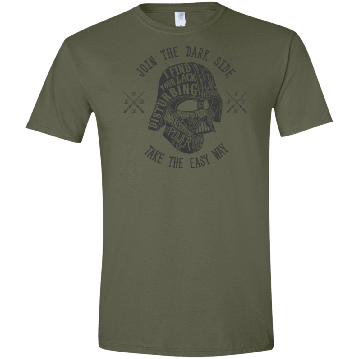 T-Shirts Military Green / S The Easy Way Men's Semi-Fitted Softstyle